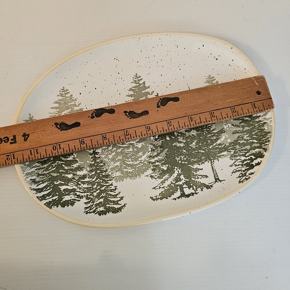 **Eli + Ana Evergreen Forest 12" Ceramic Platter - Picture 2 of 8